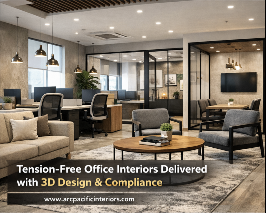 Tension-Free Office Interior Contractor in Noida | Arc Pacific Interiors