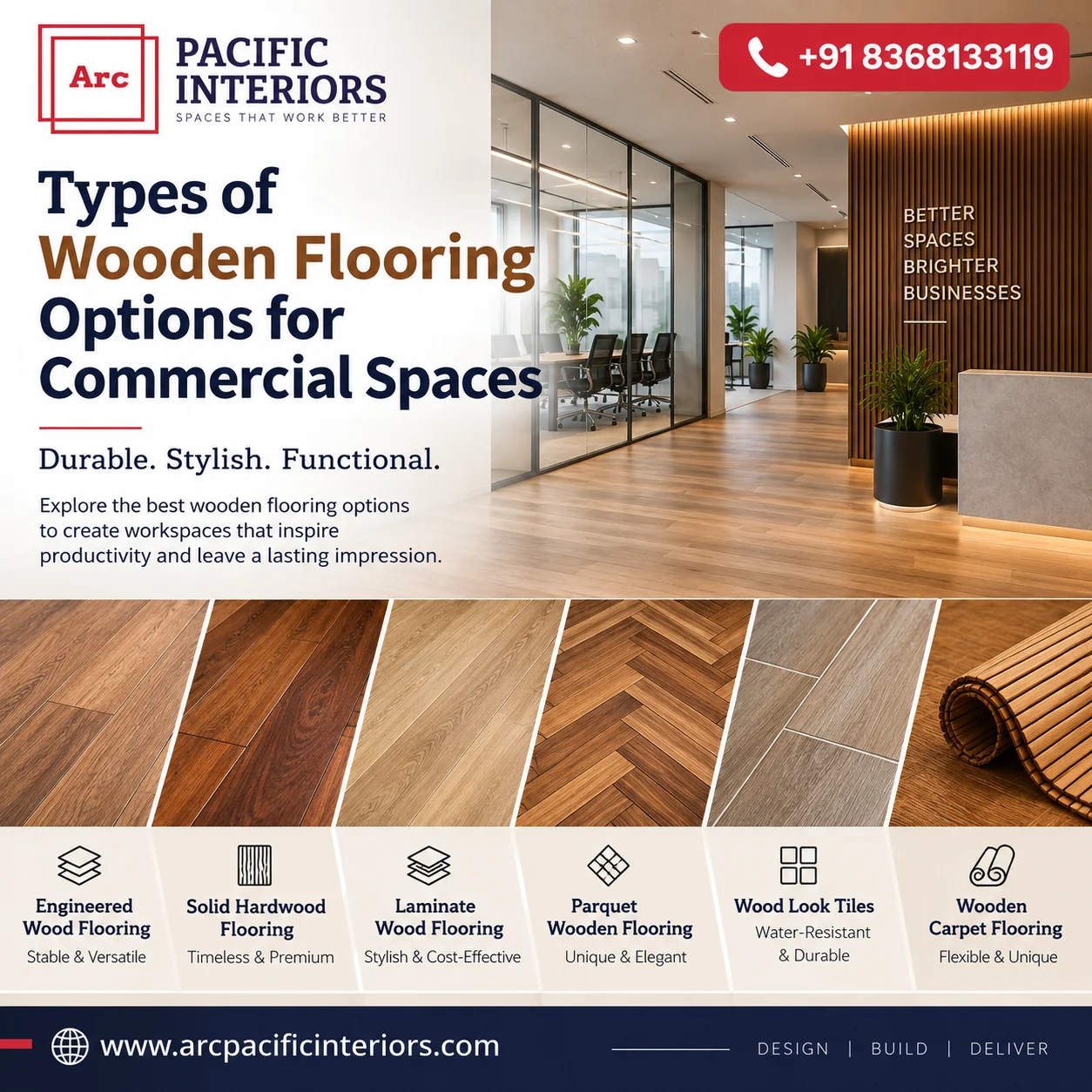 office wooden flooring